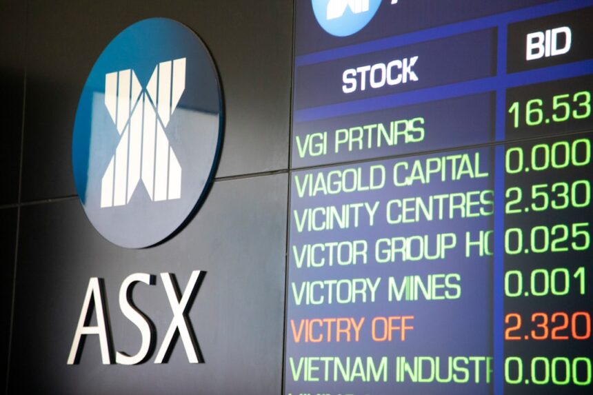 Australian financial market signage representing ASX clearing and settlement infrastructure