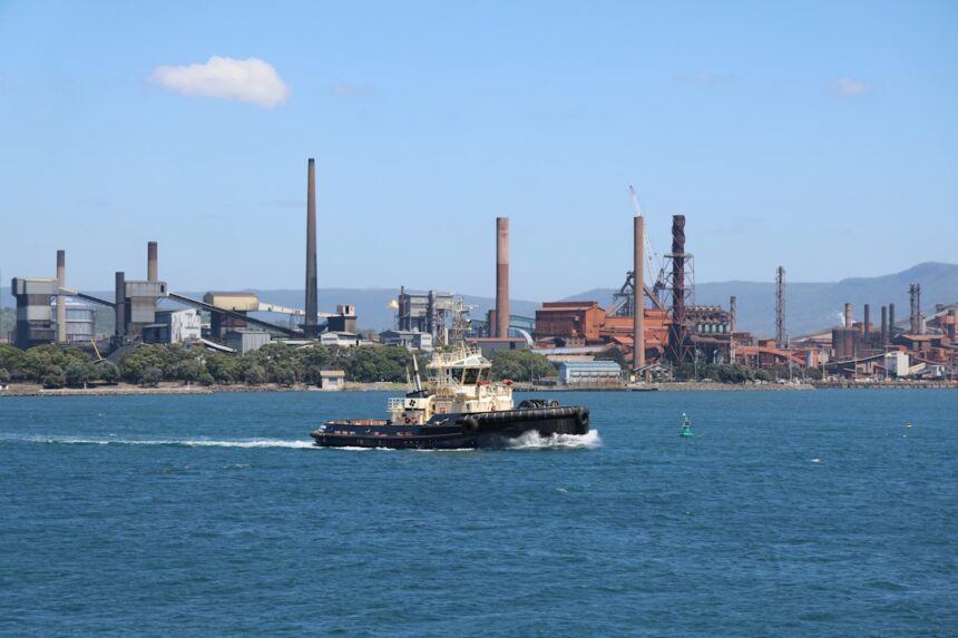 Tugboat at Port Kembla representing Australian trade and industry