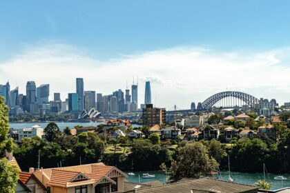 Sydney skyline and residential development, illustrating the city’s housing construction market