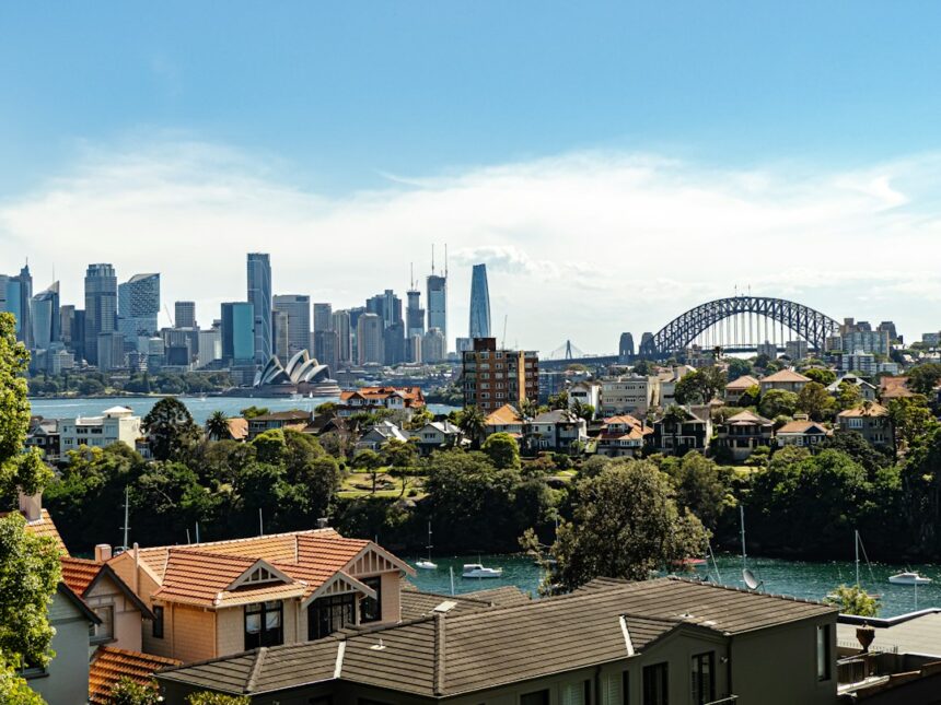 Sydney skyline and residential development, illustrating the city’s housing construction market