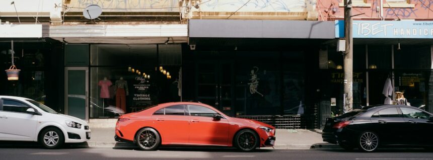 Cars outside automotive retail premises, illustrating dealership consolidation in Australia