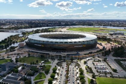 Illustrative Australian stadium, not the proposed Macquarie Point stadium
