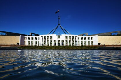Australian Parliament House in Canberra, illustrating Commonwealth procurement policy.