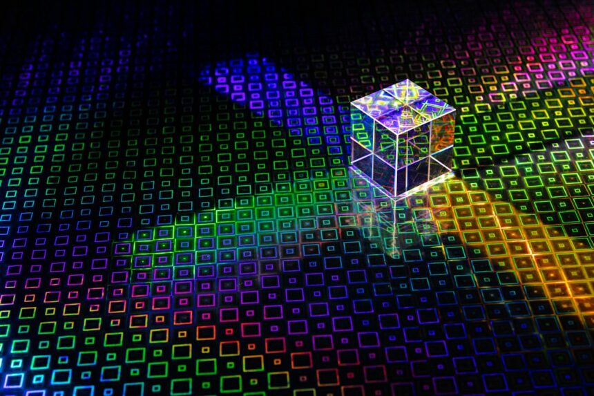 Abstract quantum technology prism, illustrating Australian quantum commercialisation