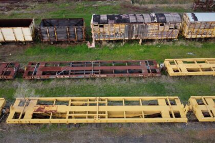 Rail wagons used as an illustrative freight image; not a TRACK-funded project.